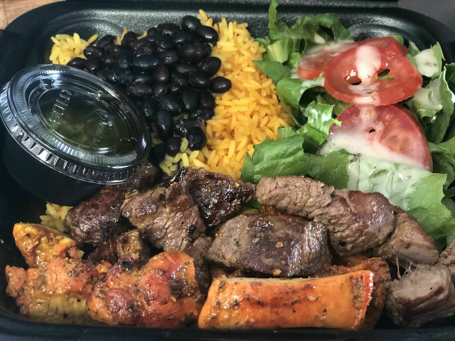 Grilled Steak and Chicken Platter